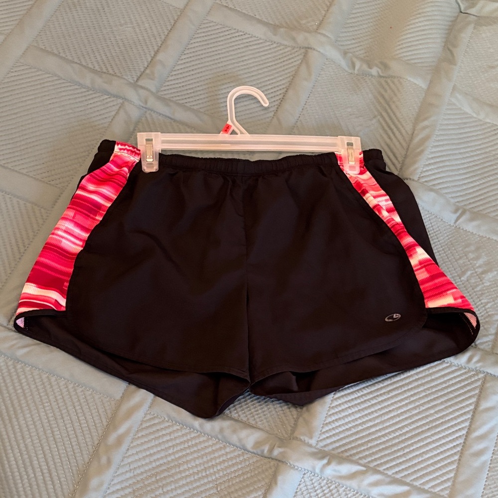 Women's Athletic Shorts with Pink Accents